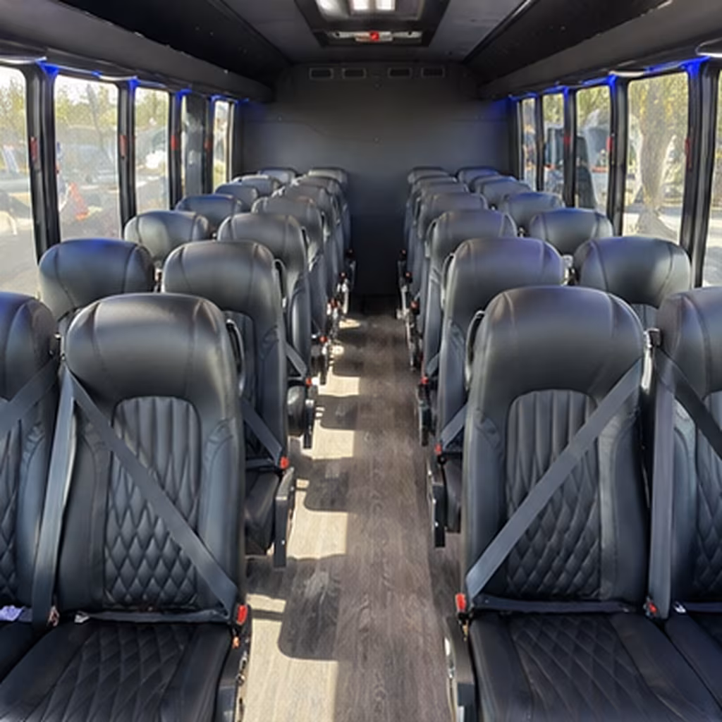 Fort Collins Airport Shuttle & Transportation party bus interior