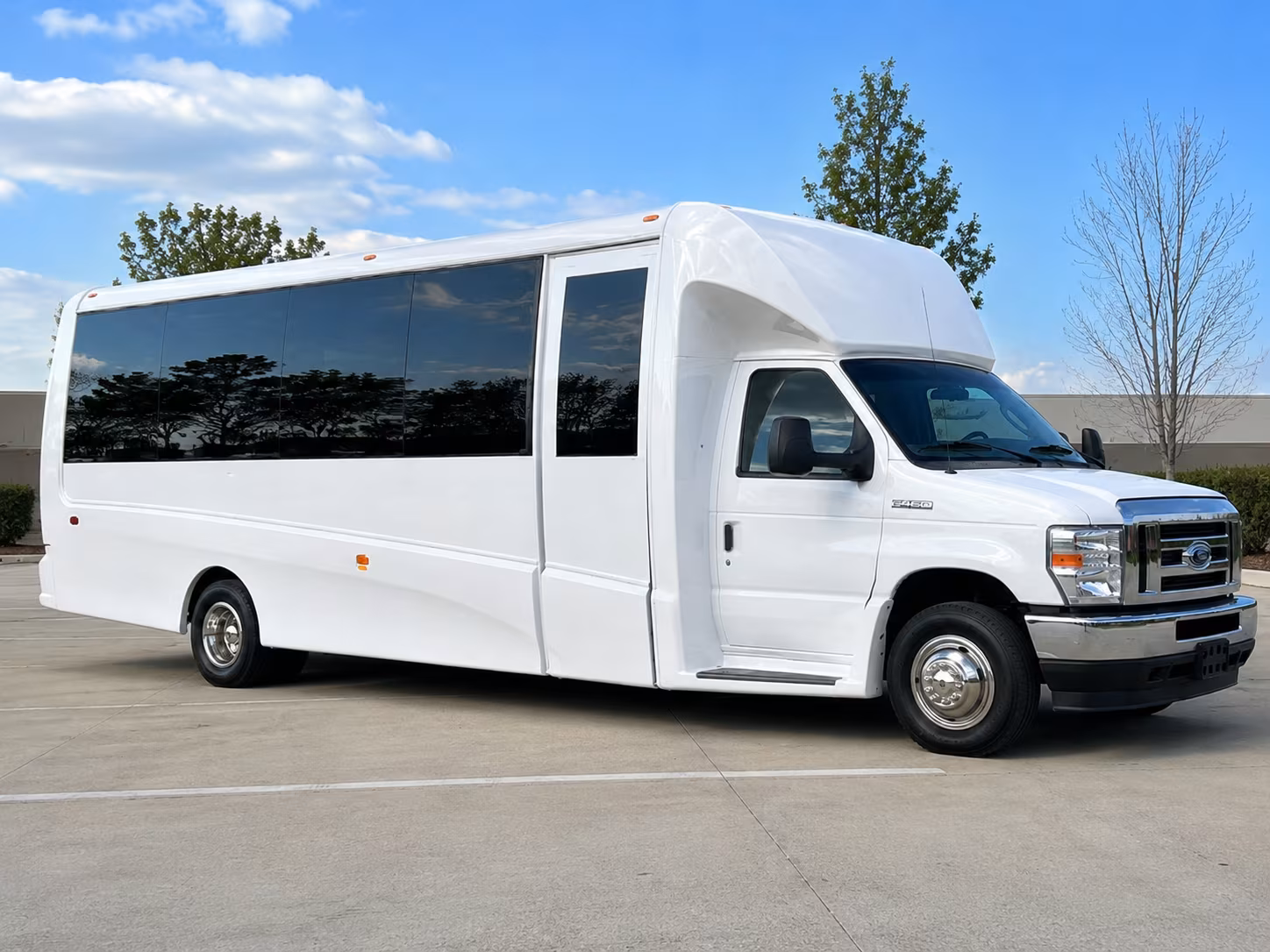 Fort Collins School Event Transportation party bus exterior
