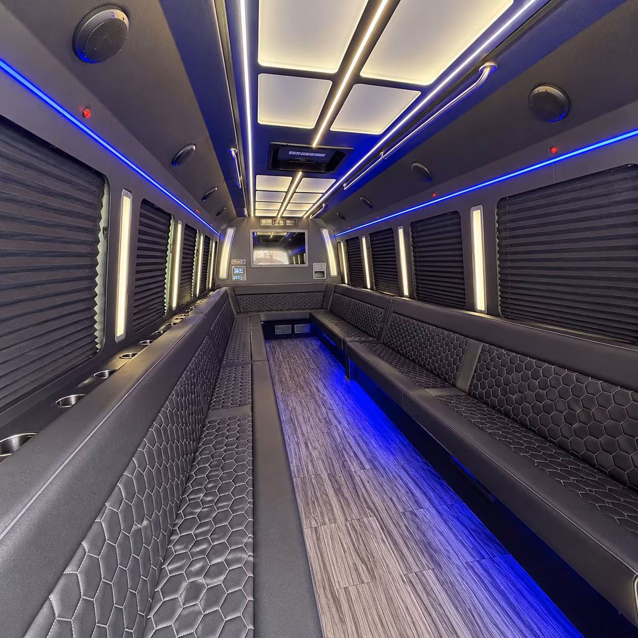 Fort Collins Sporting Event Transportation party bus exterior