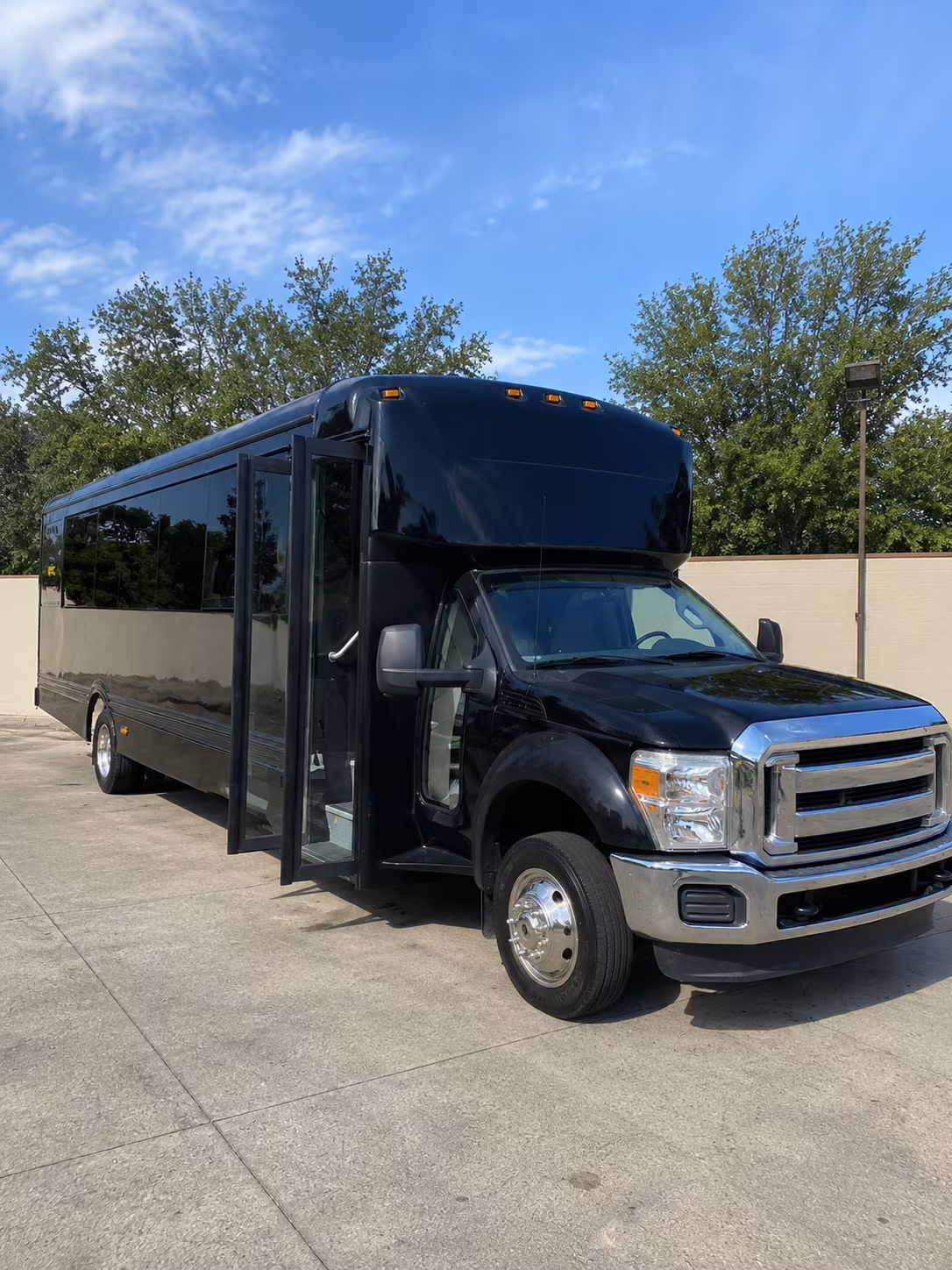 Fort Collins Sporting Event Transportation party bus exterior