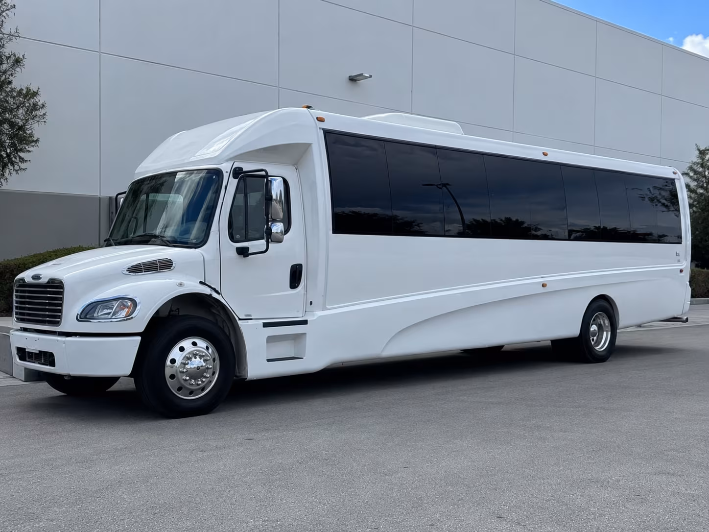 Fort Collins Wedding Transportation party bus exterior