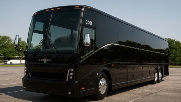 Exterior of Charter Bus Company Fort Collins's 40 Passenger Charter Bus in Fort Collins