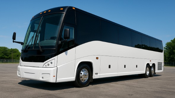 Exterior of Charter Bus Company Greeley's 40 Passenger Party Bus in Greeley