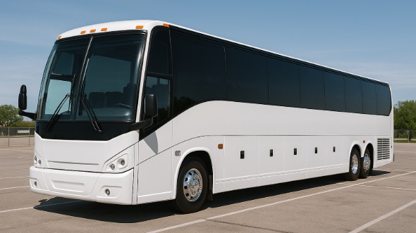 Exterior of Charter Bus Company Fort Collins's 48 Passenger Charter Bus in Fort Collins
