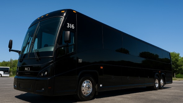 Exterior of Charter Bus Company Arvada's 50 Passenger Party Bus in Arvada