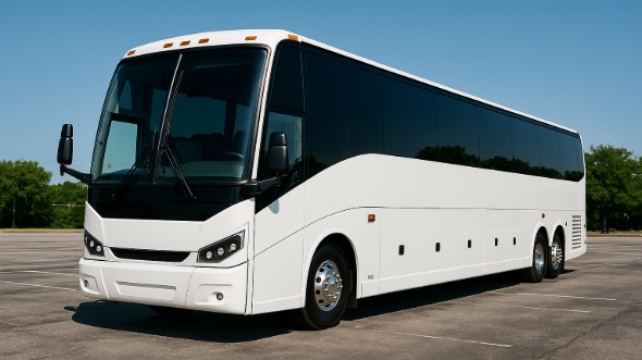 Exterior of Charter Bus Company Boulder's 50 Passenger Party Bus in Boulder