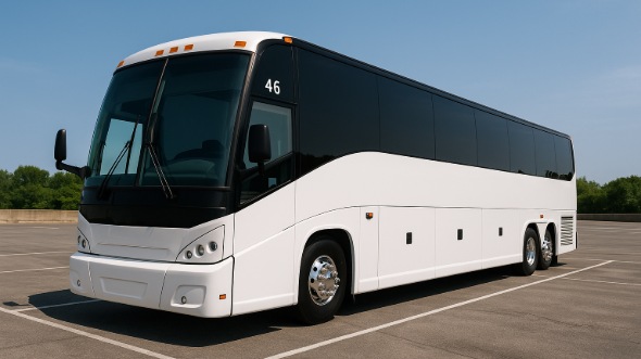 Exterior of Charter Bus Company Broomfield's 50 Passenger Party Bus in Broomfield