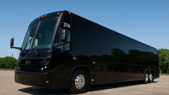 Exterior of Charter Bus Company Greeley's 50 Passenger Party Bus in Greeley