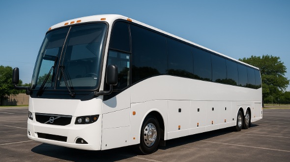 Exterior of Charter Bus Company Fort Collins's 54 Passenger Charter Bus in Fort Collins